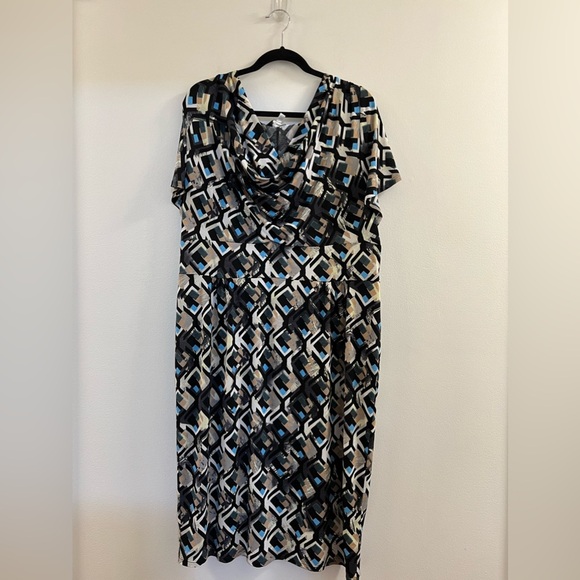 Anna Scholz dress 70’s style maxi stretch Dress 07. - Picture 15 of 16